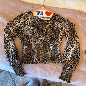 Animal print blouse